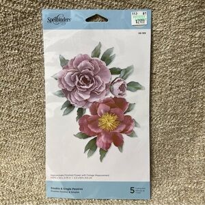 Spellbinders Etched Dies Double & Single Peonies